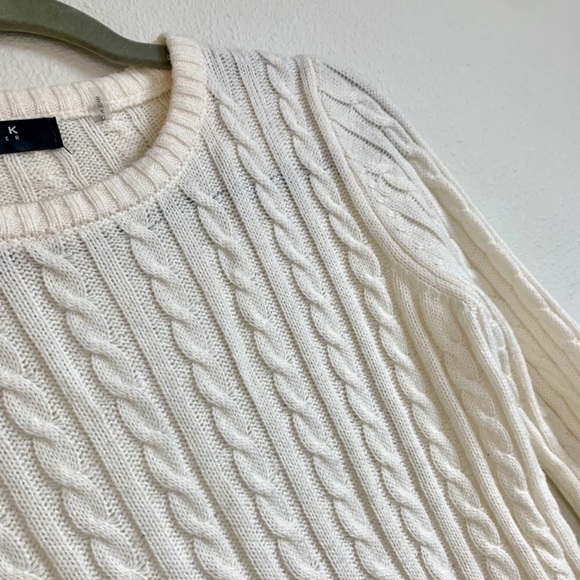 White Knit Sweater - Picture 3 of 3